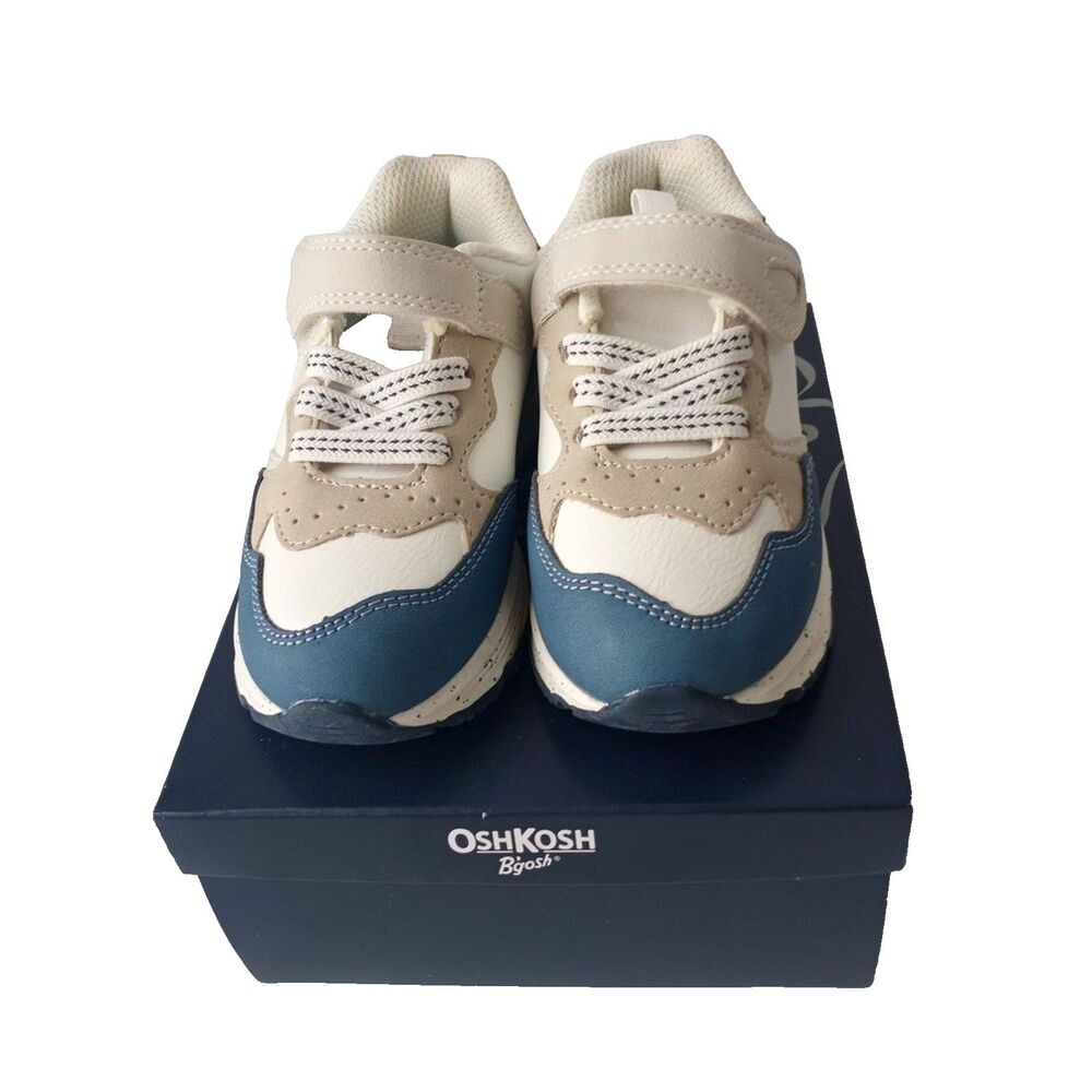 OshKosh B’gosh Toddler Casual Sneakers Blue White Size 10 - Picture 2 of 10
